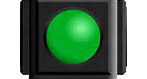 green circular light